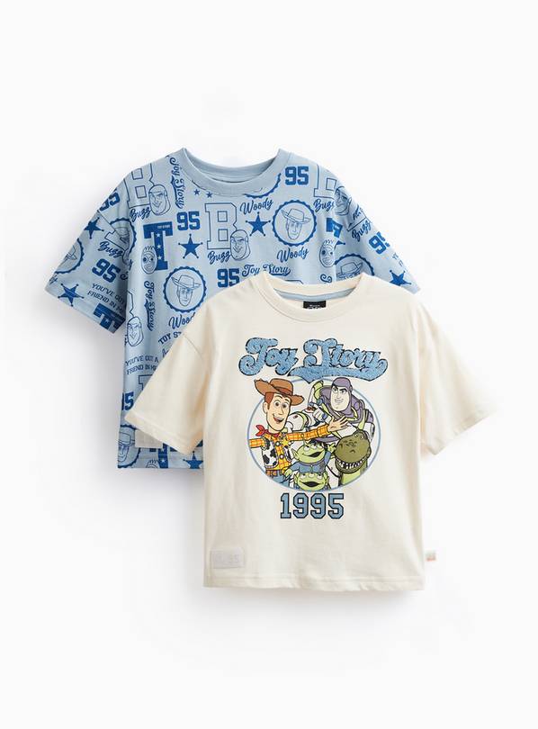 Toy Story Print T-Shirts 2 Pack 6-7 years
